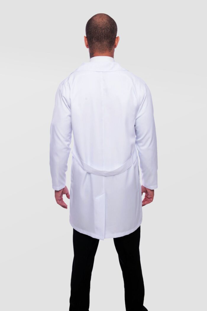 jaleco masculino branco - manga longa - capa