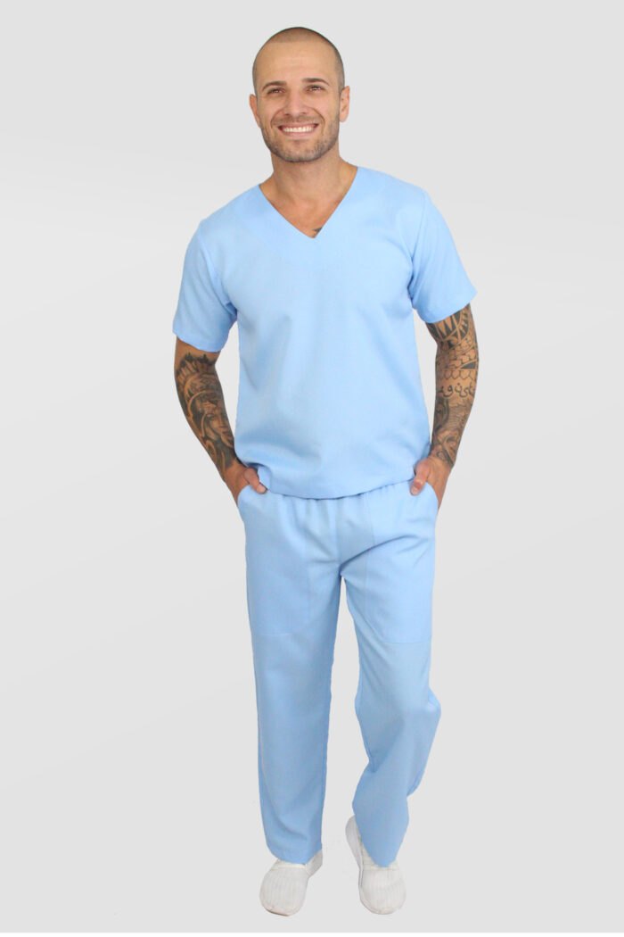 Pijama cirurgico masculino cayman oxford bis baby frente