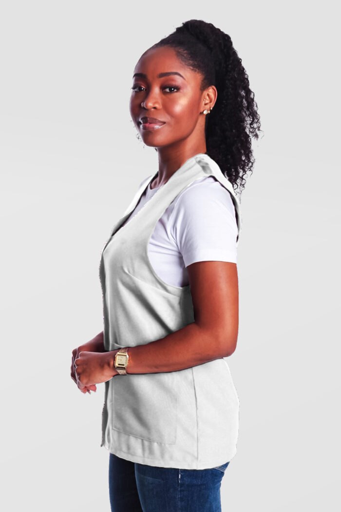 Jaleco Feminino Agatá Branco - Gabardine