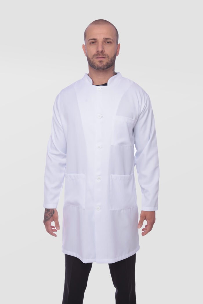 Jalecos Masculino Bali oxford branco frente