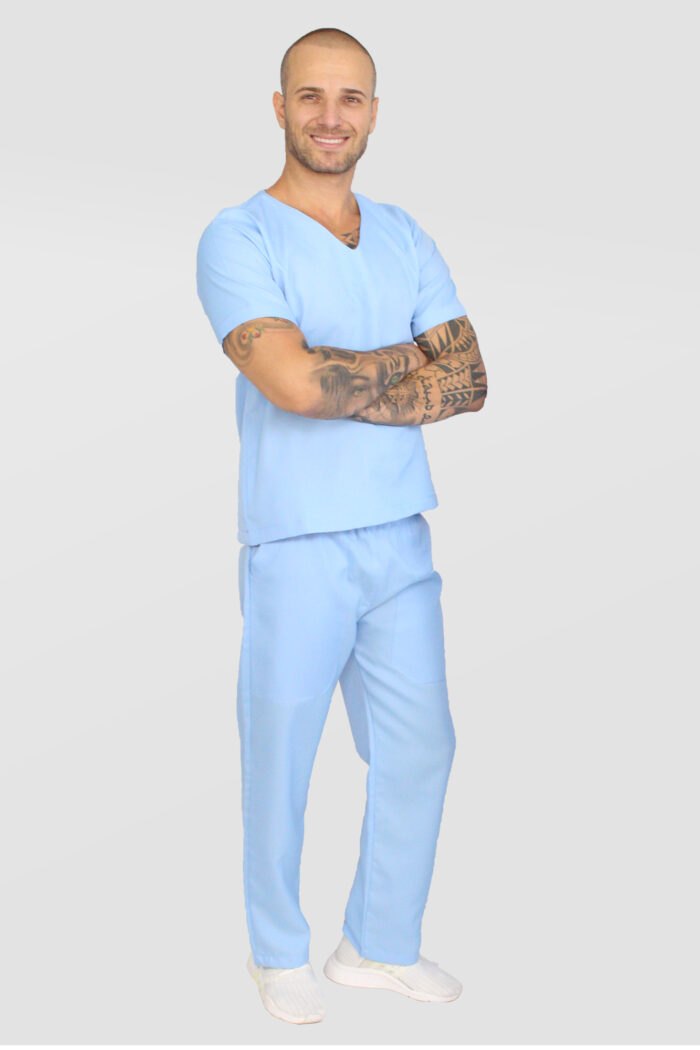 Pijama cirurgico masculino cayman oxford bis baby lado