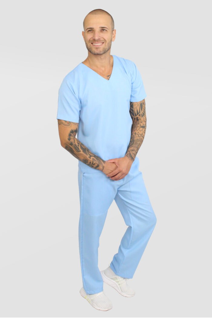 Pijama cirurgico masculino cayman oxford bis baby perfil